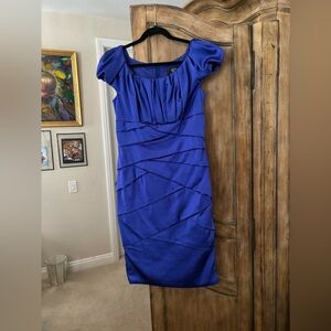 Tadashi Shoji Size 10 electric blue short dress